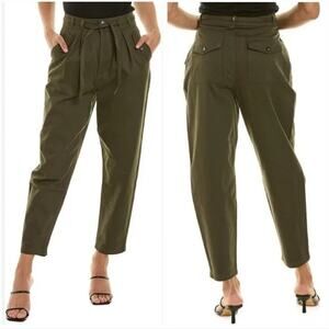 NWT! Blank NYC Olive Green Pleated Hakuna Matata Pants - Size 27